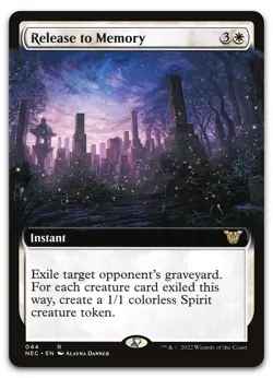 Release to Memory (Extended Art) #44 (NM) Kamigawa Neon Dynasty NEC Magic MTG - Image 1