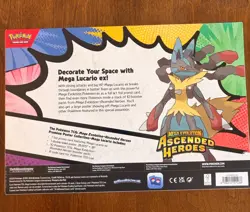 Pokemon TCG Ascended Heroes Premium Poster Collection Mega Lucario - LOT OF 4 - Image 3