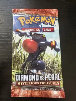 Pokemon Diamond & Pearl Mysterious Treasures Sealed (Unopened) Booster Pack - Image 1