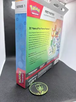 Pokemon First Partner Illustration Series 1 Box 2022 Promo Booster Sticker - Image 3