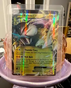 Pokemon Raikou EX 38/108 Dark Explorers Ultra Rare Holo Basic HP170 Thunder Fang - Image 1