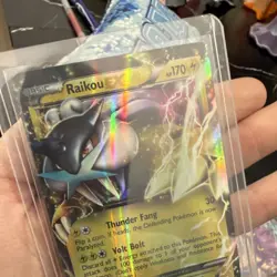 Pokemon Raikou EX 38/108 Dark Explorers Ultra Rare Holo Basic HP170 Thunder Fang - Image 3