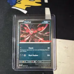 Pokemon Yveltal 088/132 Basic Rare Holo GameStop promo 110 HP Dark Feather - Image 1