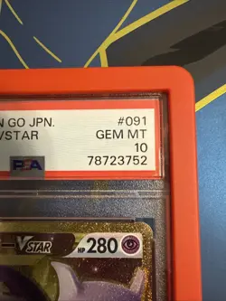 2022 Pokemon Mewtwo VSTAR Ultra Rare Pokemon GO JPN 091/071 PSA 10 GEM MINT - Image 3
