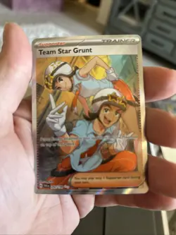 Team Star Grunt 242/198 NM - Scarlet & Violet Base Set Full Art Rare Pokemon TCG - Image 1