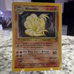 Pokemon TCG Ninetales Base Set 2 13/130 Holo Rare Stage 1 80 HP English - Image 1