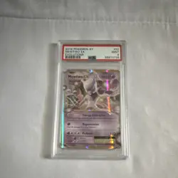 Pokemon Mewtwo EX Evolutions 52/108 Ultra Rare Holo 2016 PSA 9 - Image 1