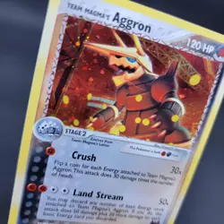 Pokemon TCG Team Magma's Aggron 7/95 EX Team Magma Vs Team Aqua LP Holo - Image 2