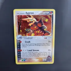 Pokemon TCG Team Magma's Aggron 7/95 EX Team Magma Vs Team Aqua LP Holo - Image 5