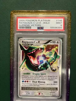 Pokemon Rayquaza C Lv.X Supreme Victors Holo Ultra Rare #146 PSA 9 Mint Swirl - Image 5