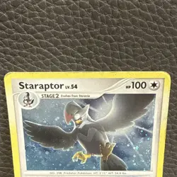 Pokemon TCG 1x Swirl 🌀 Staraptor 16/130 Holo Rare Diamond & Pearl Base HP - Image 3