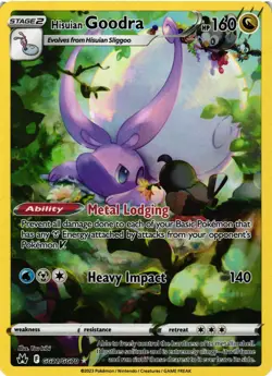 Pokemon TCG Hisuian Goodra GG21/GG70 Crown Zenith Galarian Gallery NM - Image 1