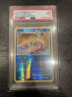 Milotic 25/106 Rare Pokemon Diamond & Pearl Great Encounters! PSA 9 Low POP - Image 1