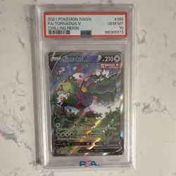 Pokemon Tornadus V Full Art Chilling Reign 185/198 PSA 10 Ultra Rare - Image 1