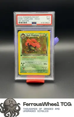 Dark Vileplume-Holo #13 - 2000 Pokemon Rocket - PSA 7 - Image 1