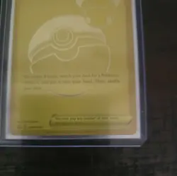 Pokemon Poke Ball SWSH146 Celebrations Promo Gold Ultra Premium - Image 3