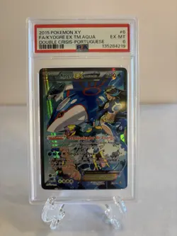 2015 Pokemon XY Double Crisis 🔥Portuguese🔥 Full Art/Kyogre EX TM.AQUA - Image 1
