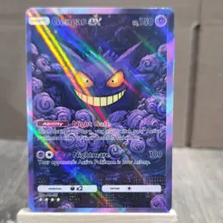 Pokemon Gengar ex Full Art Holo EX MR59 150 HP 100 Attack Ghost FAN ART NON TCG - Image 1