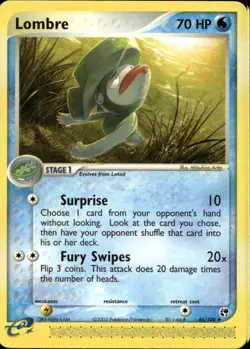 Lombre 46/100 Uncommon EX Sandstorm Pokemon - Image 1