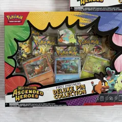 Pokemon TCG Ascended Heroes First Partners Deluxe Pin Collection LOT OF 3 - Image 3