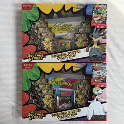 Pokemon TCG Ascended Heroes Premium Poster Collection Mega Lucario & Gardevoir - Image 1