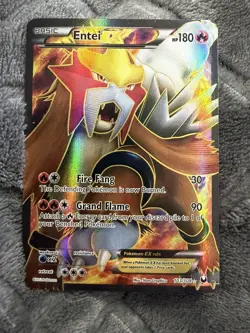 Pokemon Entei EX Full Art Ultra Rare Holo 103/108 Dark Explorers 180HP Fire Fang - Image 1