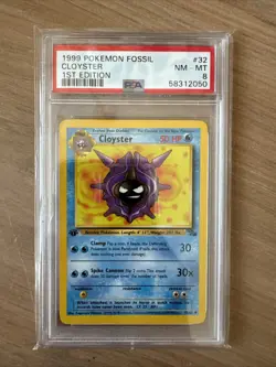 Pokemon TCG Cloyster Fossil 32/62 Regular 1st Edition Uncommon - Image 1