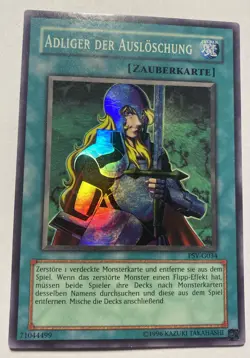 Yu-Gi-Oh Super Rare PSV-G034 Holo UL unbespielte Karte Adliger der Ausloschung - Image 2