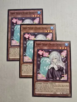 3x Ghost Sister & Spooky Dogwood 1st Edition Common L5DD-ENA09 Yu-Gi-Oh! - Image 1