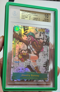 BGS10 Pristine - JEWELRY BONNEY MANGA ART One Piece OP-12 #118 SEC - Image 4