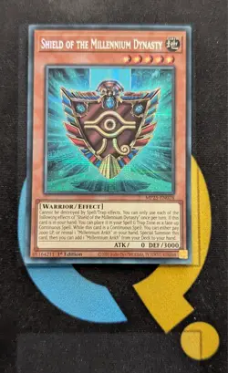 MP25-EN078 Shield of the Millennium Dynasty Prismatic Secret Rare 1st Ed YuGiOh - Image 1