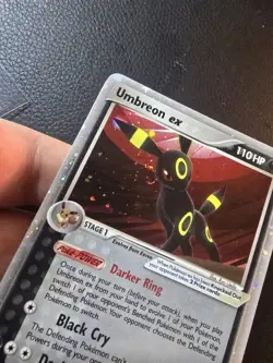 Umbreon ex 112/115 Holo Rare Unseen Forces MP Pokemon Card SWIRL - Image 3