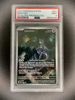 2023 Pokemon SVP EN Mewtwo 151 Ultra-Premium Collection #052 PSA 9 - Image 1