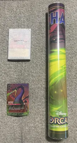 Lorcana Fabled Store Championship Mat Maleficent Playmat - Deck- Promo Card - Image 1