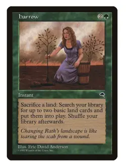 Harrow Magic the Gathering Tempest Uncommon LP Lightly Played Single Card - Image 1