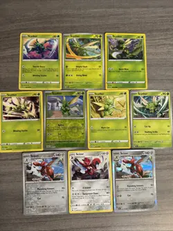Scyther Scizor Pokemon Card Collection Lot Of 10 With Holo And Reverse Holos - Image 1
