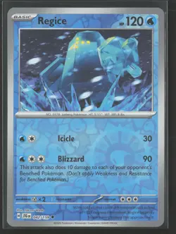 Regice Uncommon SV09: Journey Together 042/159 NM Pokemon Card Reverse Holo - Image 1