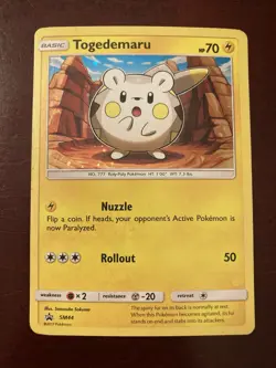 Togedemaru SM44 Sun & Moon SM Black Star Promo Holo Pokemon TCG Card - Image 1