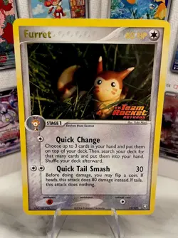 Furret 22/109 EX Team Rocket Returns Reverse Holo 80HP Rare Pokemon Card - Image 1