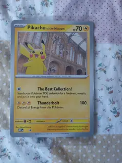 SEALED Pikachu at the Museum Oversized Promo Card - Natural History Museum - Image 1