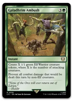 Galadhrim Ambush #38 (NM) Lord of the Rings LTC Magic MTG - Image 1