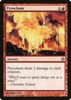 1x Pyroclasm NM Eng MTG - Heroes vs Monsters - Image 1
