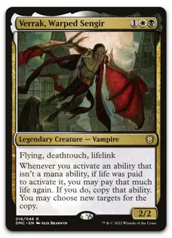 Verrak, Warped Sengir #16 (NM) Dominaria United DMC Magic MTG - Image 1