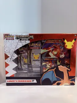 Pokemon TCG Celebrations Collection Lance's Charizard V Box 820650101625 - Image 1