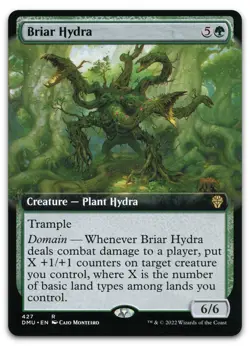 Briar Hydra (Extended Art) #427 (NM) Dominaria United DMU Magic MTG - Image 1