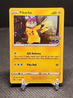 Pokemon TCG Pikachu SWSH Black Star Promos SWSH234 Holo Promo (Pokemon Go Tin) - Image 1