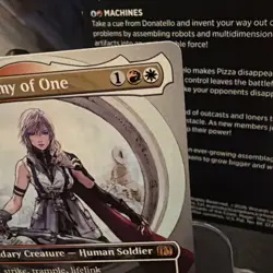 Final Fantasy MTG Magic The Gathering Lightning, Army or One Borderless Non Foil - Image 3