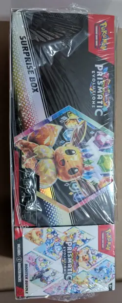Pokemon Prismatic Evolutions Surprise Box And Booster Bundle Sealed - Image 1