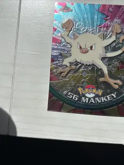Pokemon Card - 2000 Topps Chrome Series 1 Mankey #56 Holo Foil - Image 5