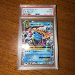 Pokemon TCG Mega M Blastoise EX Evolutions Holo Ultra Rare Card 22/108 PSA 8 - Image 1
